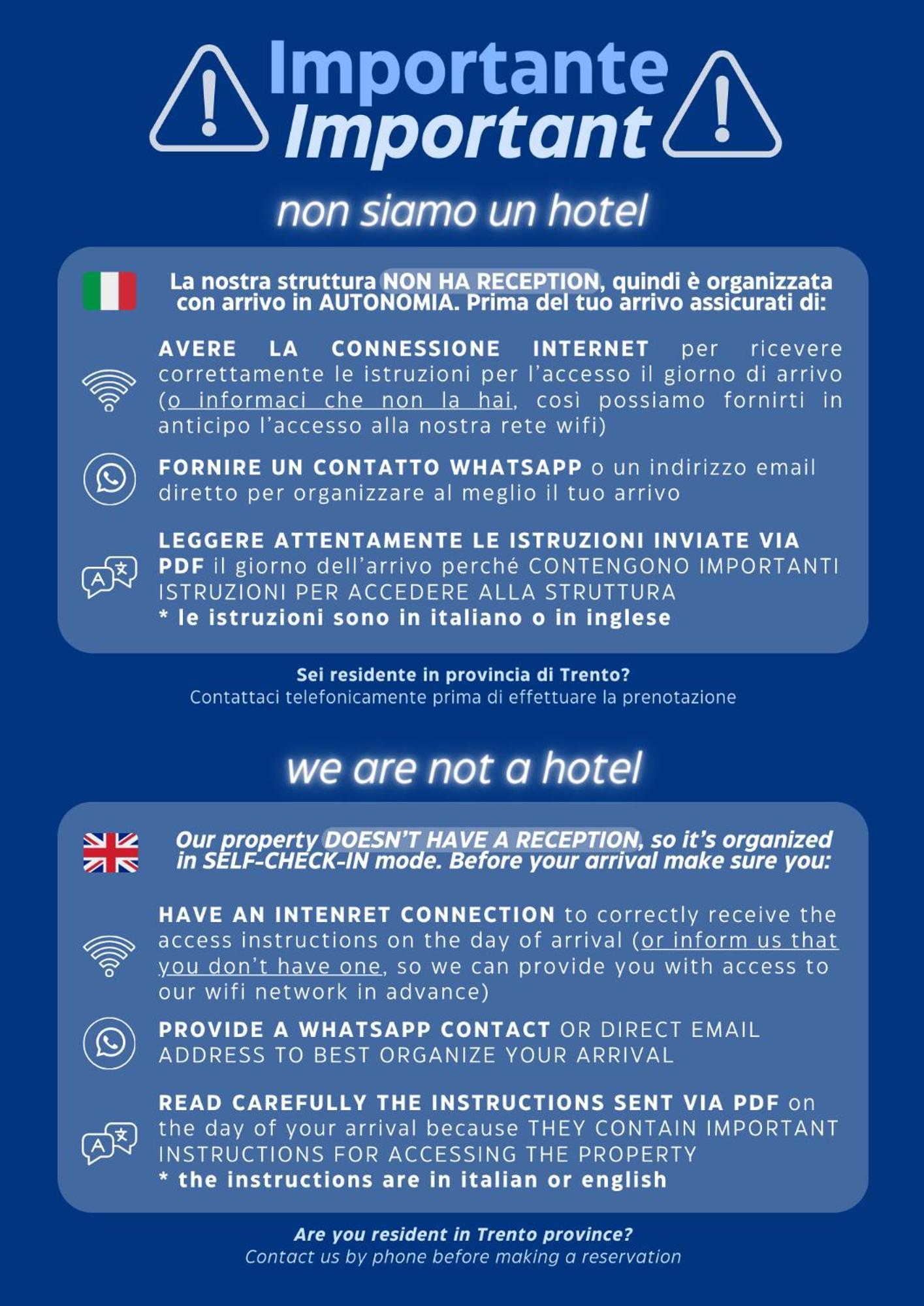 House Of Bruno - No Reception Hotel Тренто Екстериор снимка